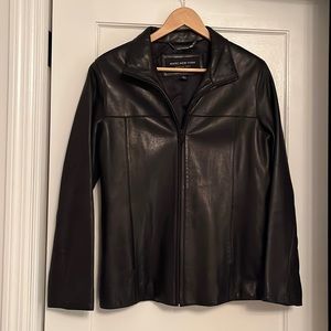 Andrew Marc womens leather jacket.